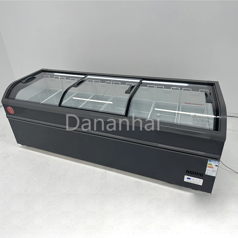 Commercial Chest Freezer - Congelador de Isla para Supermercado, Congelador